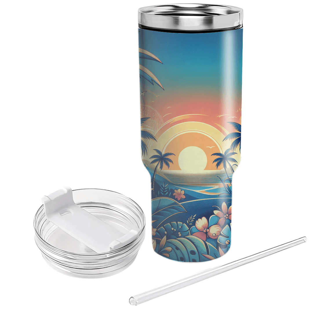 Summer Island Vibes  Tumblers With Lids