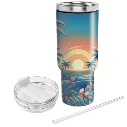 Summer Island Vibes  Tumblers With Lids