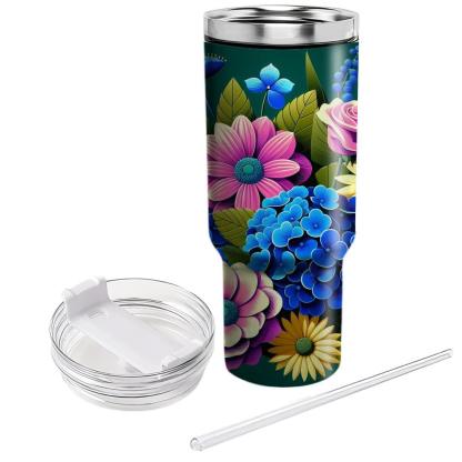 Majestic Floral Bliss  Insulated Tumblers