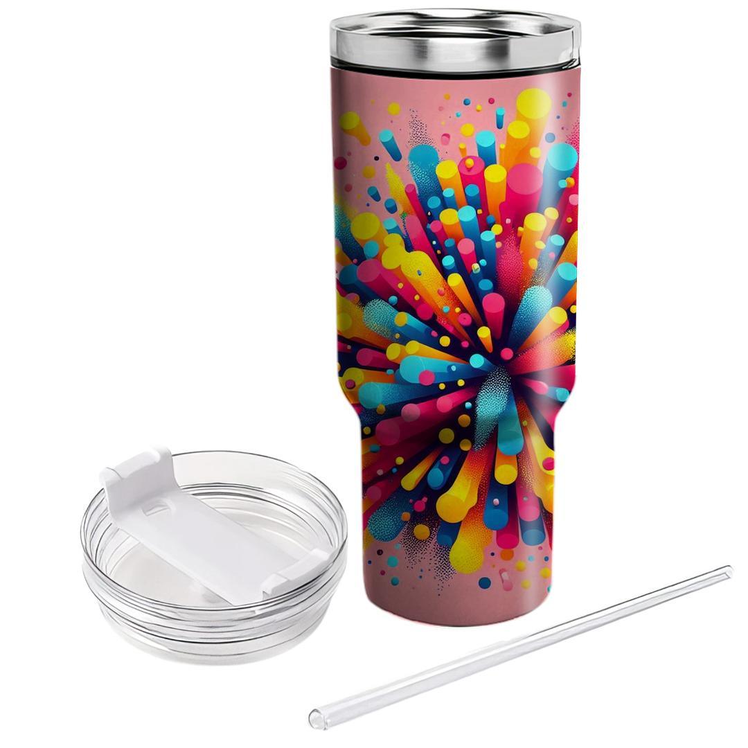 Lively Confetti Burst  Tumbler Cups