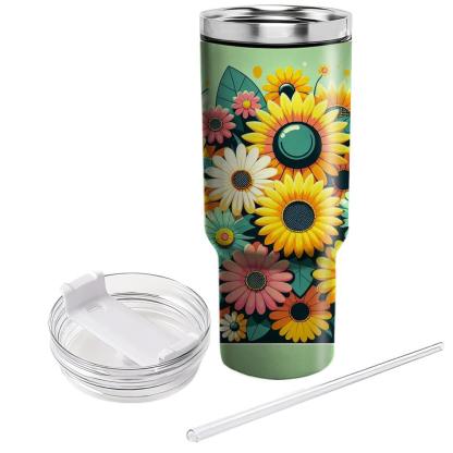 Sunny Garden Blooms  Insulated Tumblers