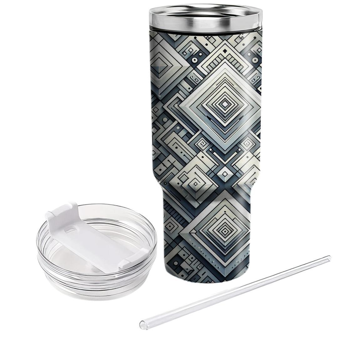 Crisp White Diamond  Travel Tumblers