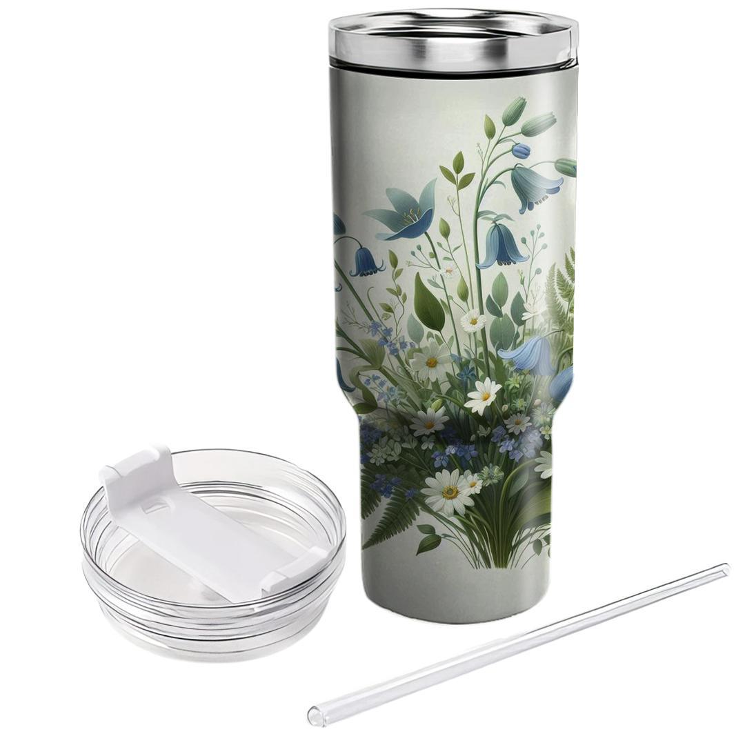 Whimsical Woodland Flowers  Tumbler Cups