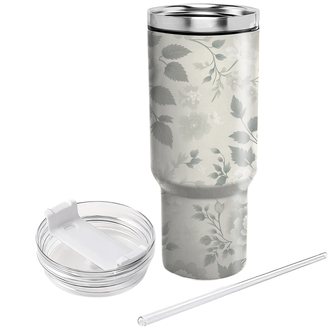 Subtle Floral Texture Custom Tumblers