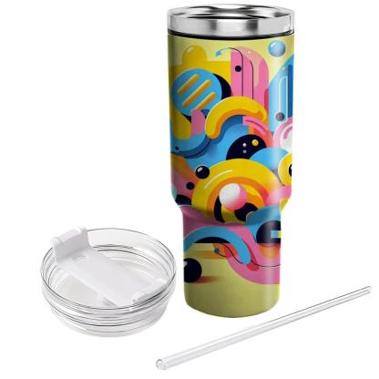 Abstract 80s  Personalized Tumblers