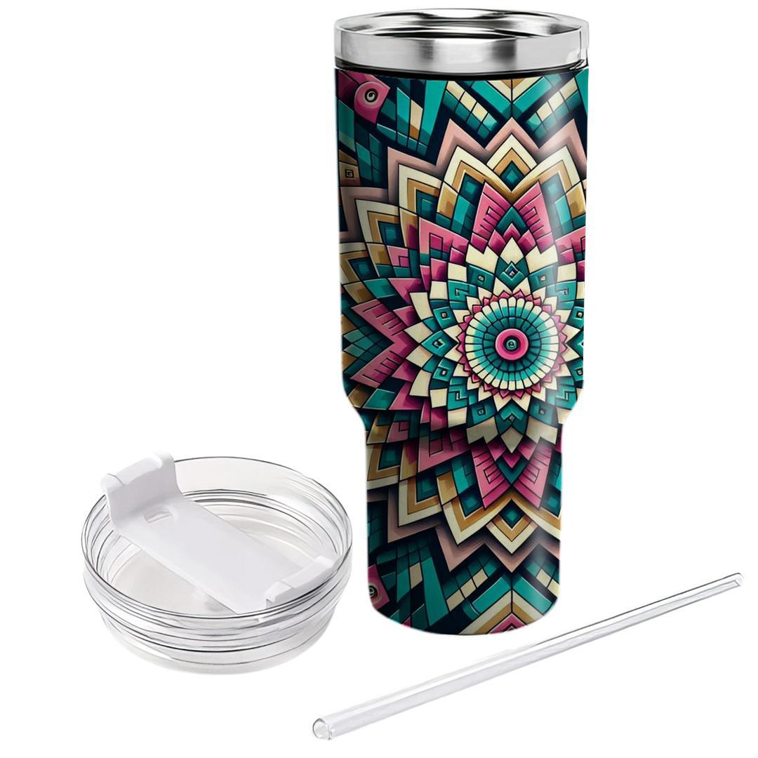 Kaleidoscope Fractal  Insulated Tumblers