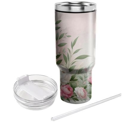 Enchanting Peony Blooms  Tumbler Cups