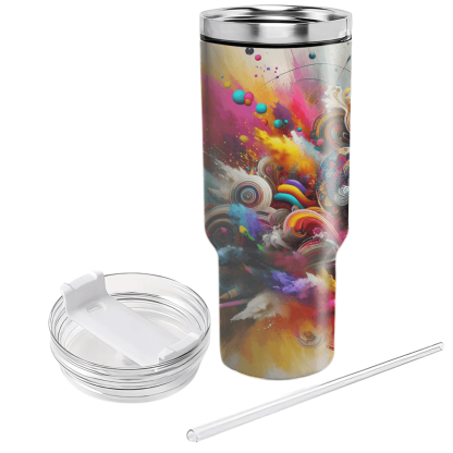 Echoes Of Joy - A Holi Explosion  Decorative Tumblers