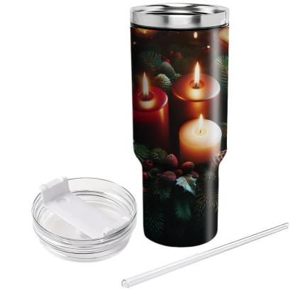 Winter Candlelight Magic  Tumbler Cups