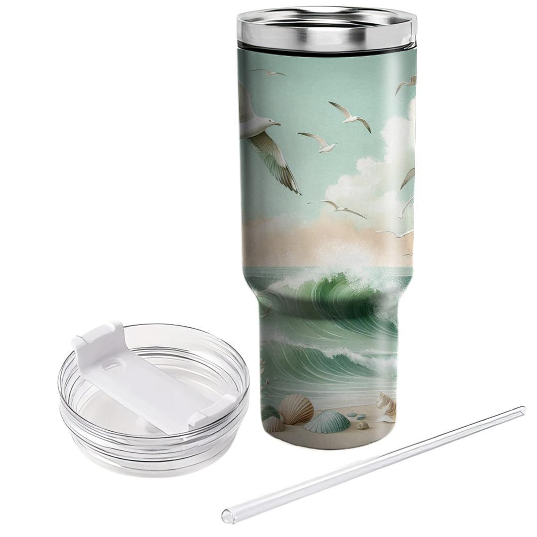 Coastal Summer Breeze  Travel Tumblers