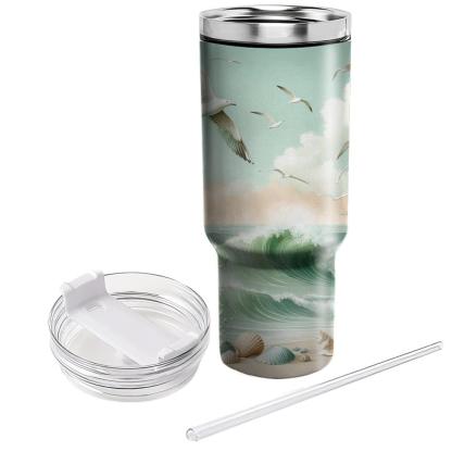 Coastal Summer Breeze  Travel Tumblers