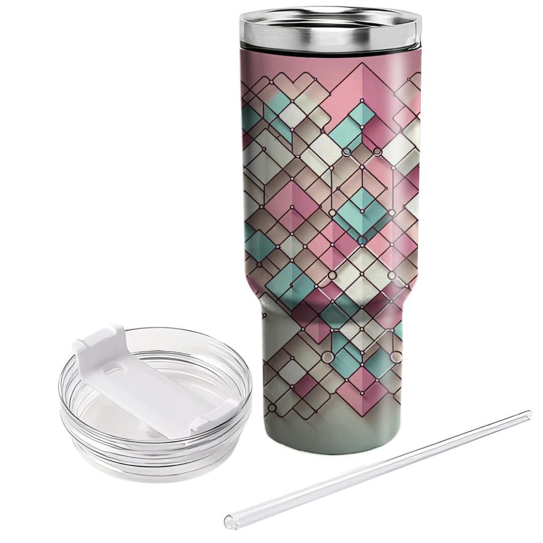 Charming Diamond Pattern  Tumblers For Gifts