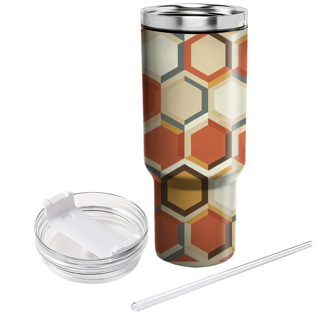 Rustic Hexagon Hues  Decorative Tumblers