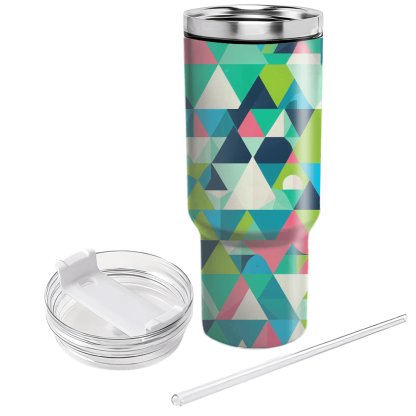 Funky Triangle Pattern Tumbler Cups
