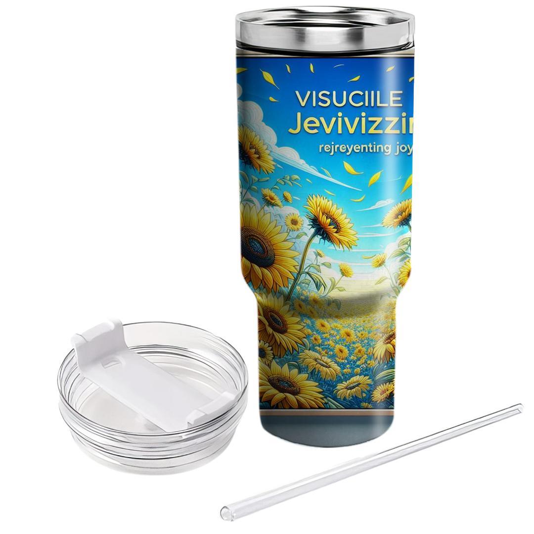 Joyful Sunflower Bloom  Tumblers For Gifts