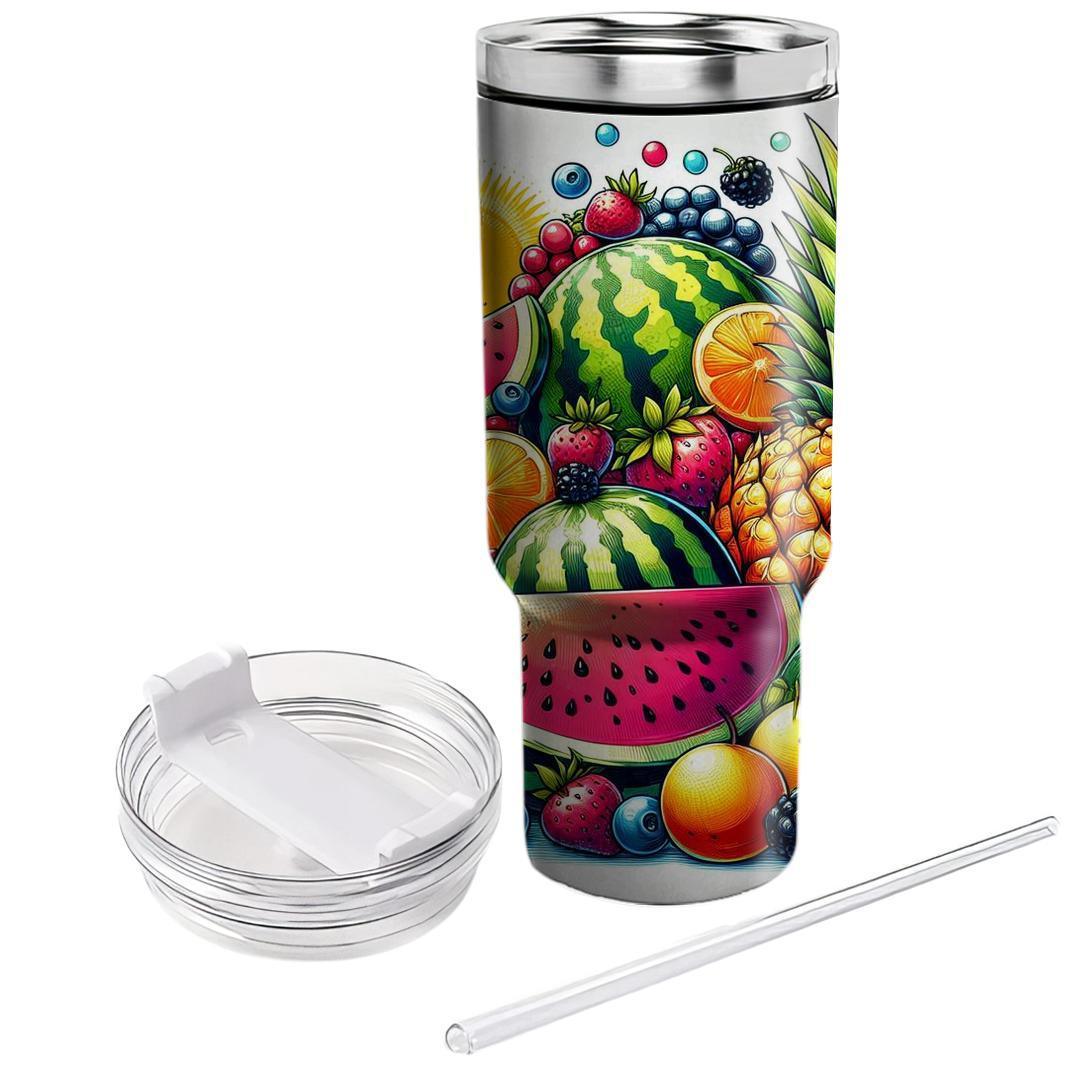 Refreshing Summer Fruit  Travel Tumblers