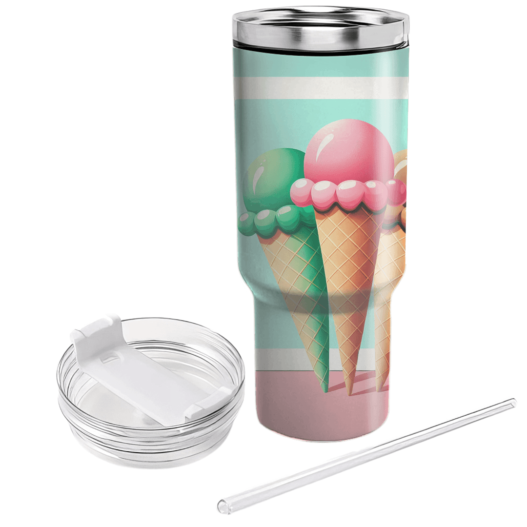 Funky Ice Cream Delight  Custom Tumblers