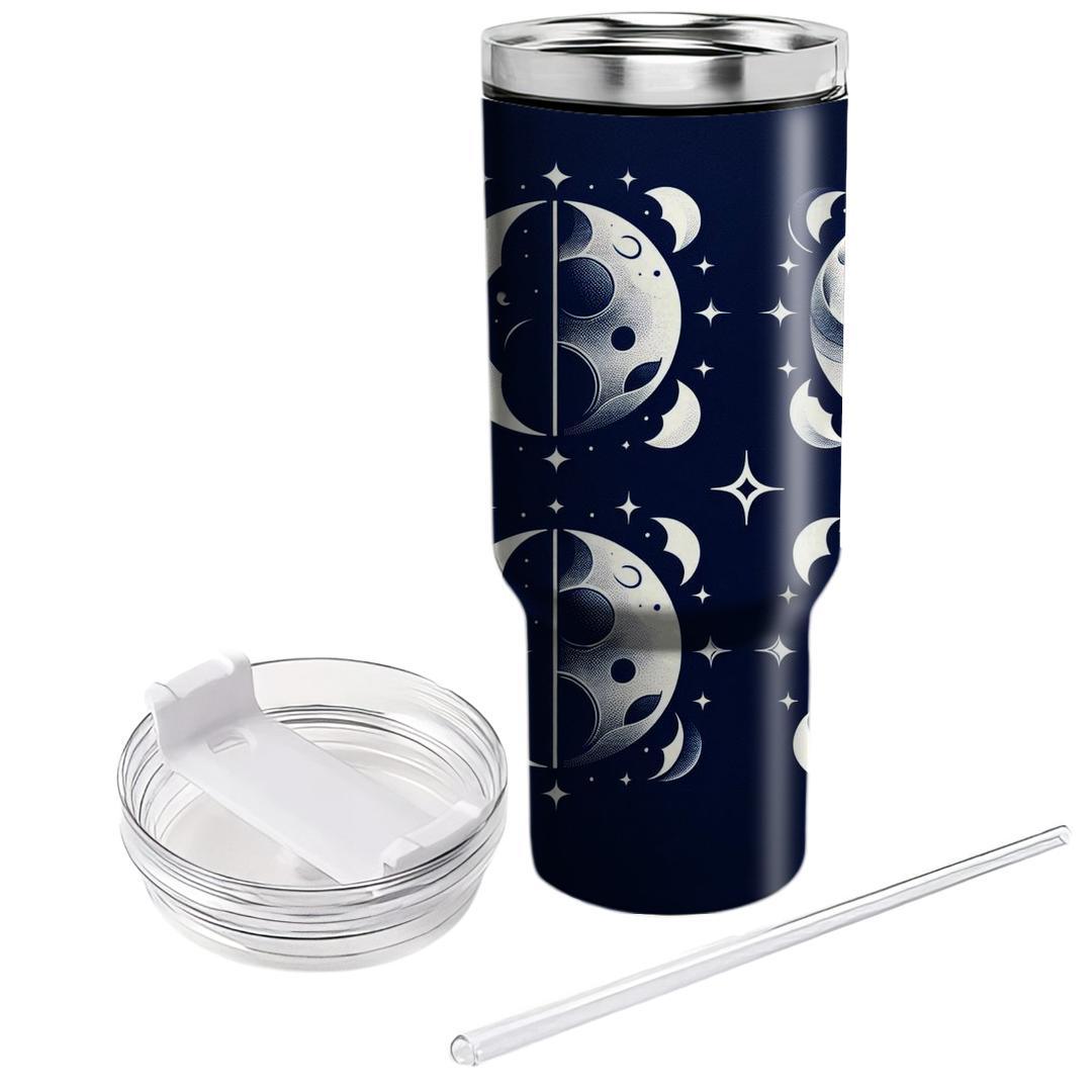 Celestial Moon Phase  Tumblers With Lids
