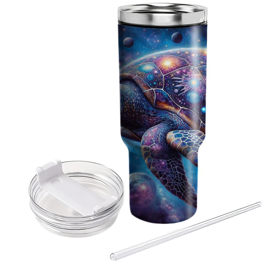 Celestial Sea Turtle Journey  Travel Tumblers