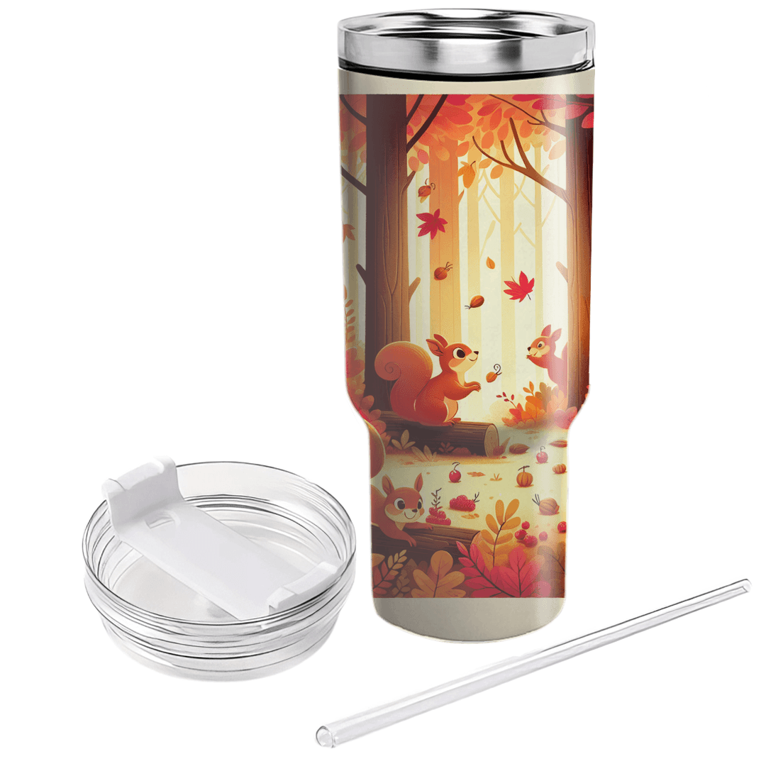 Enchanted Forest Squirrel  Tumbler Cups