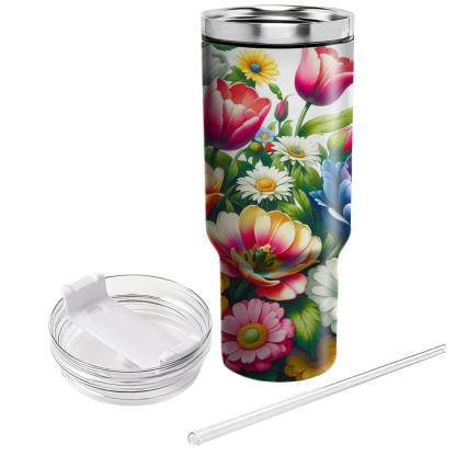 Captivating Floral Garden  Insulated Tumblers