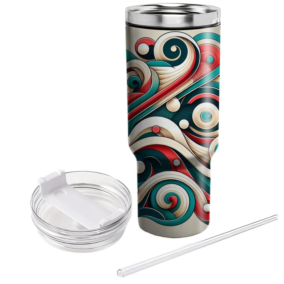 Dynamic Spiral Waves  Travel Tumblers