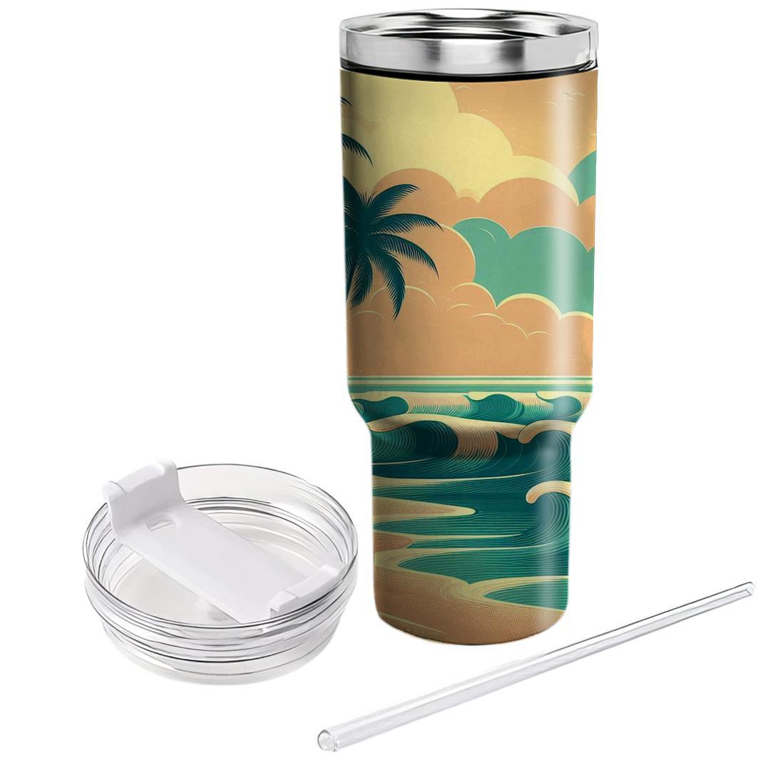 Dreamy Beach Paradise  Tumbler Cups