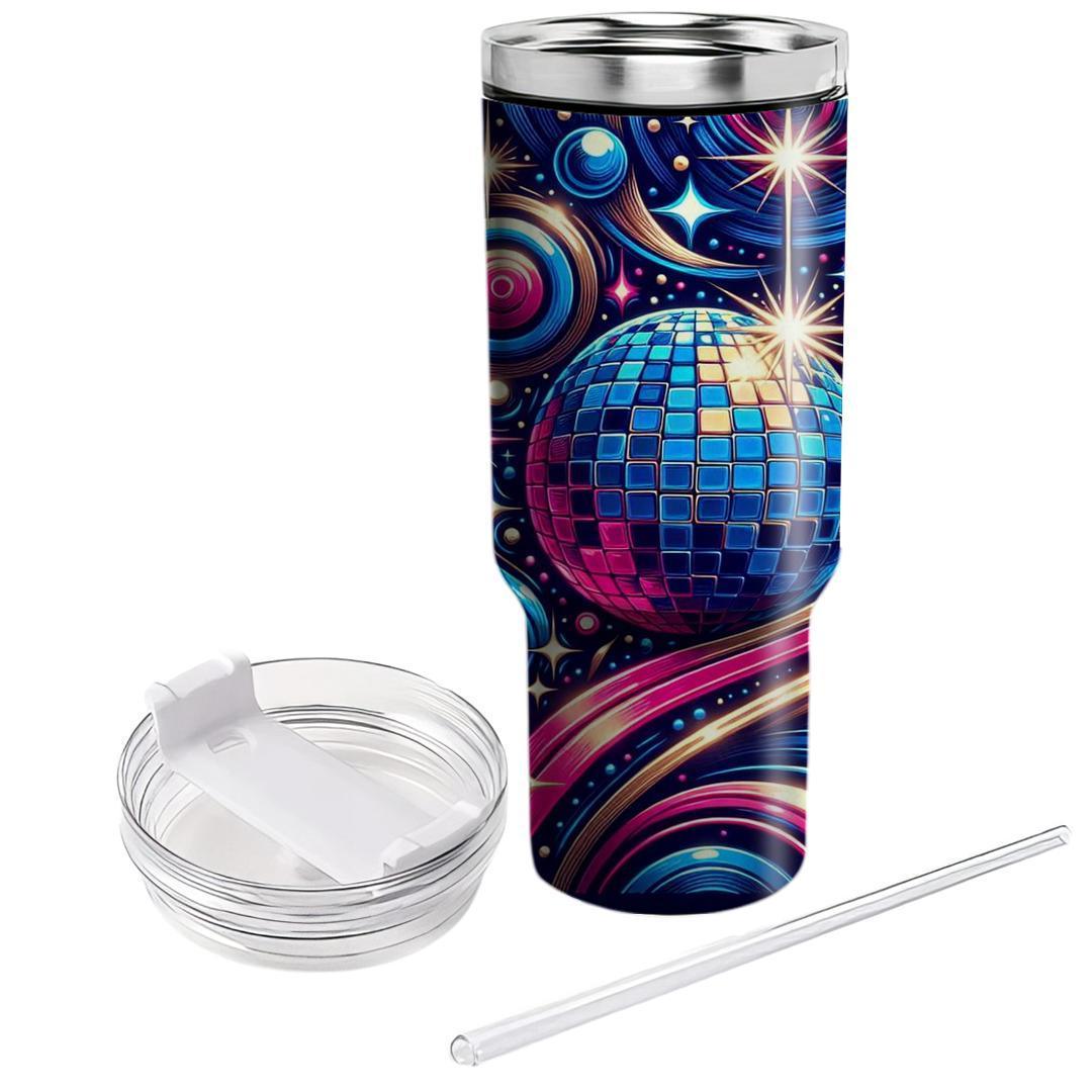 Cosmic Disco Delight  Travel Tumblers