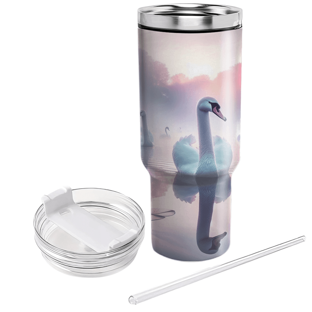 Romantic Swan Lake  Personalized Tumblers
