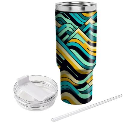 Dynamic Zigzag Waves  Tumblers For Gifts