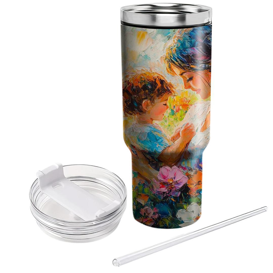 The Heartfelt Portrait: A Mother’s Love In Every Brushstroke Insulated Tumblers