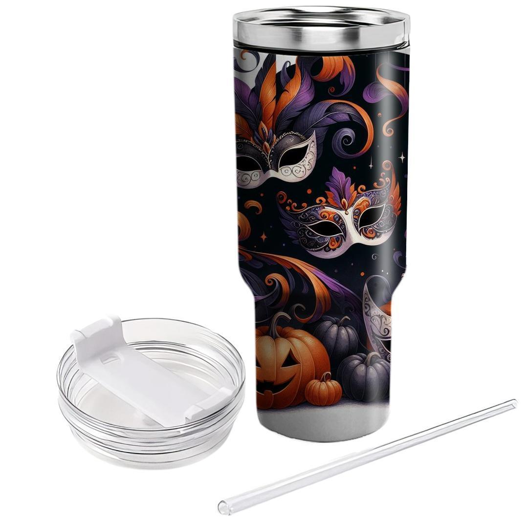 Serenade Of Spirits - Halloween Masquerade  Tumblers With Lids
