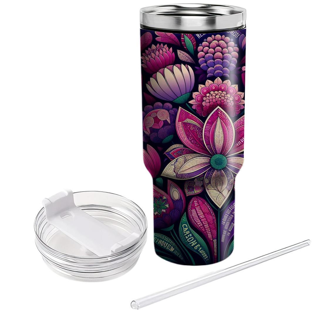 Floral Fusion - International Women’s Day  Tumblers With Lids