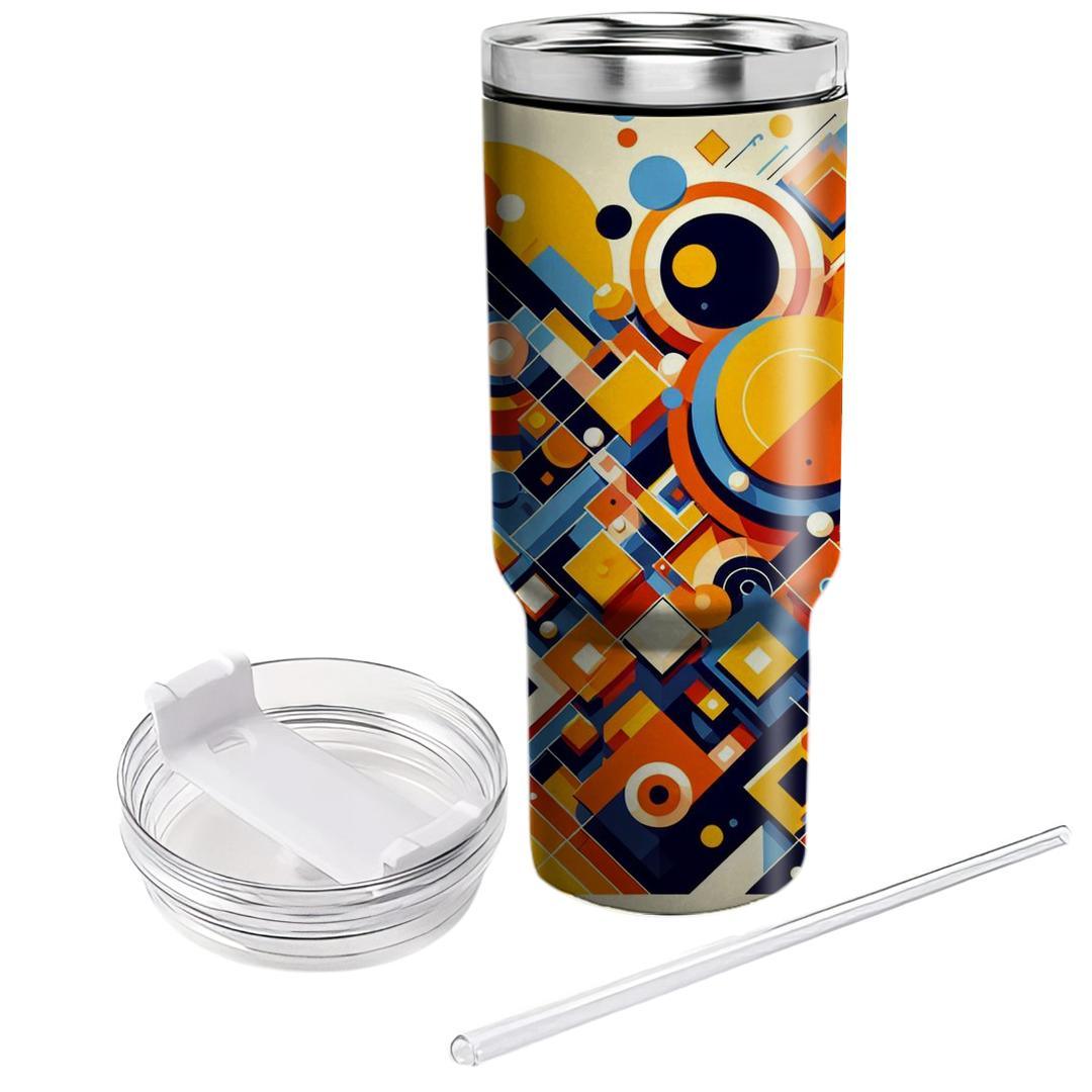 Funky Geometric Dreams  Travel Tumblers