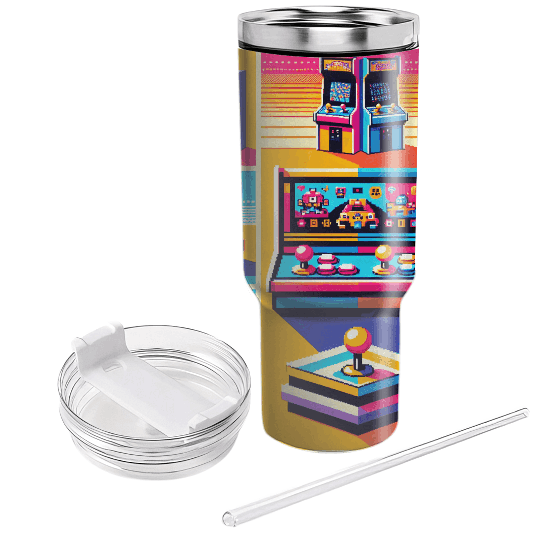 Retro Arcade Fever Travel Tumblers
