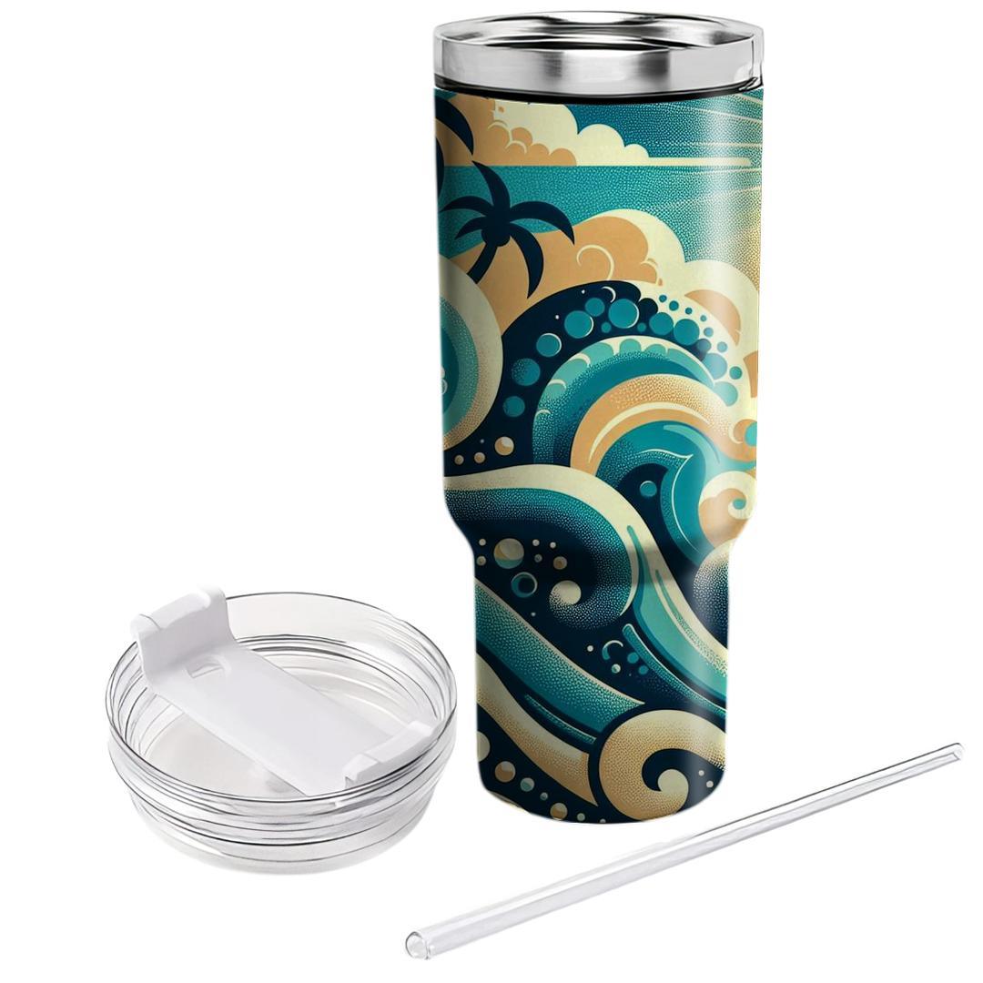 Cool Waves Beach  Unique Tumblers