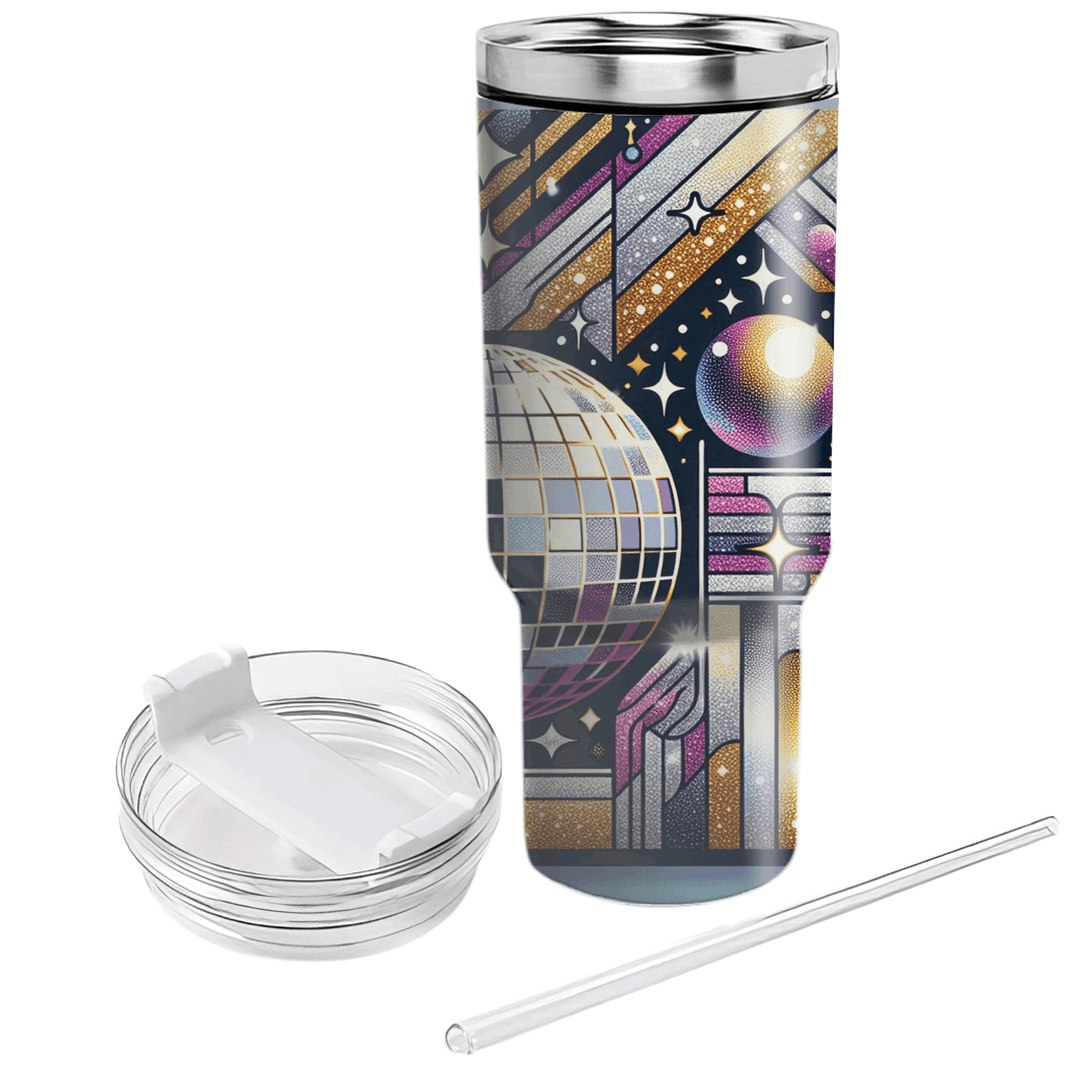 Glittering Disco Nights  Personalized Tumblers