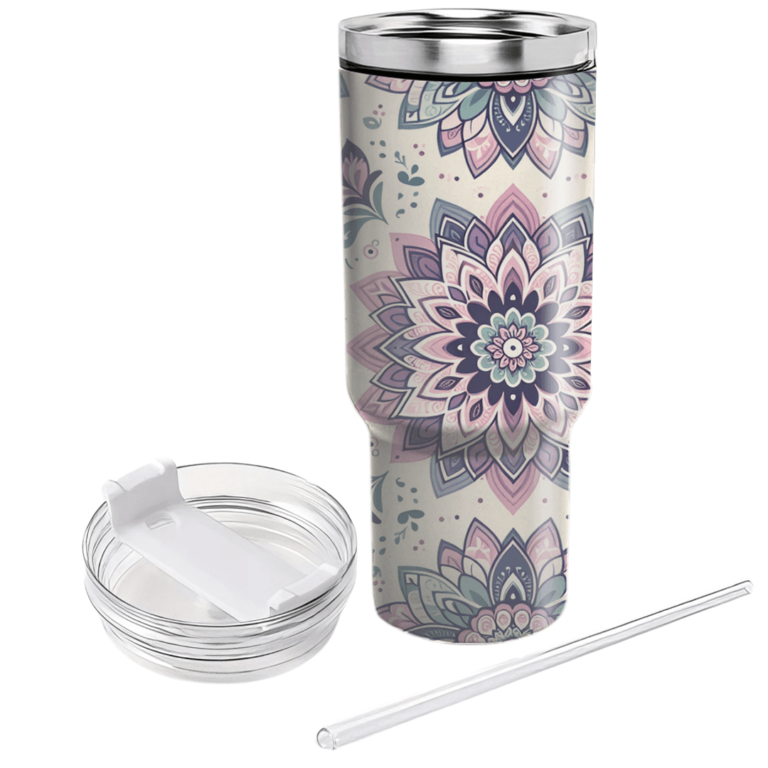 Floral Mandala Radiance Custom Tumblers