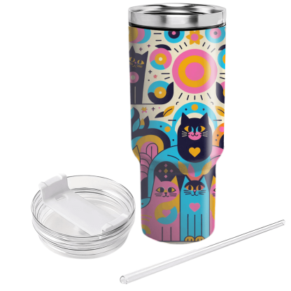 Charming Cat Vibes  Custom Tumblers