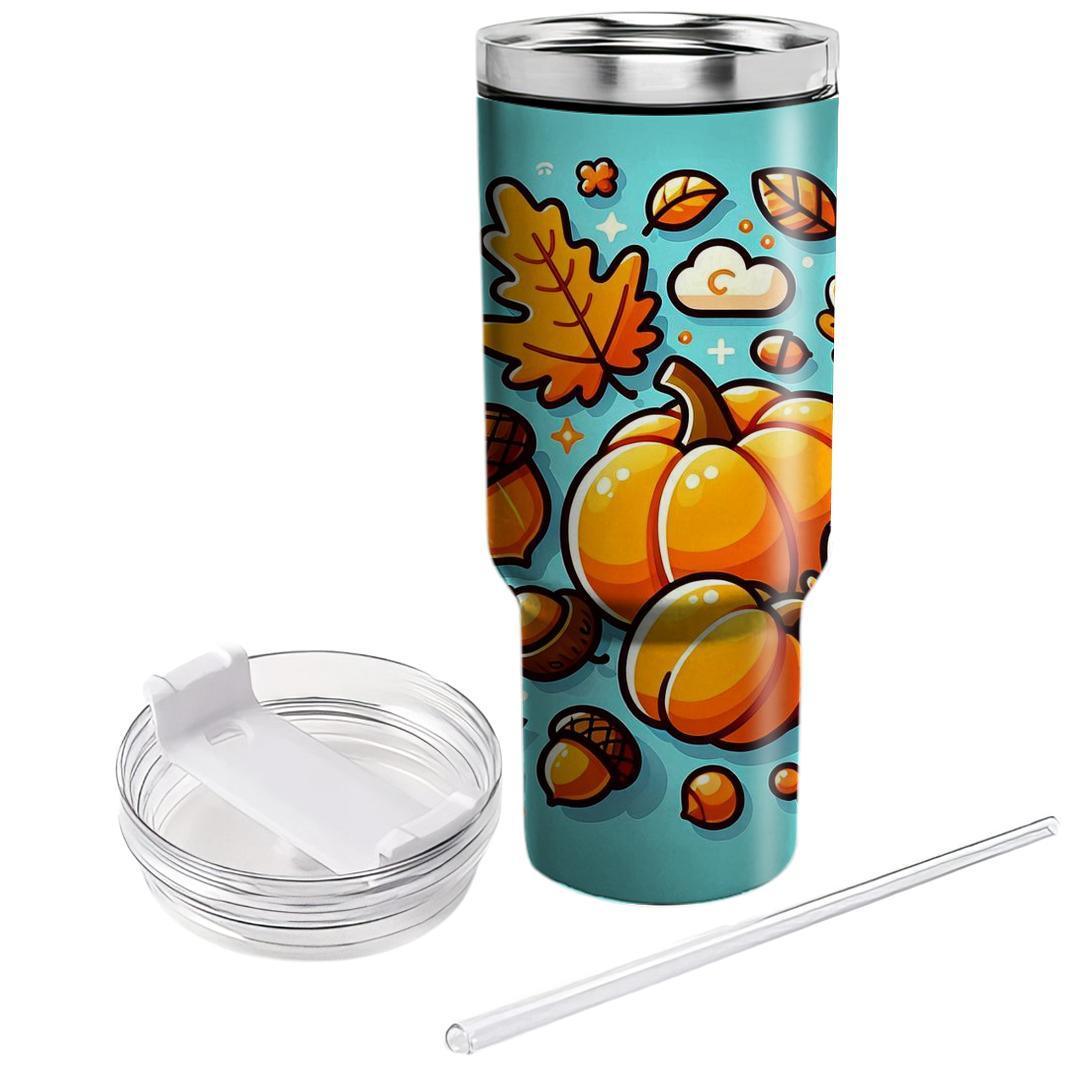 Whimsy Of Autumn - Fall Festival  Tumblers With Lids