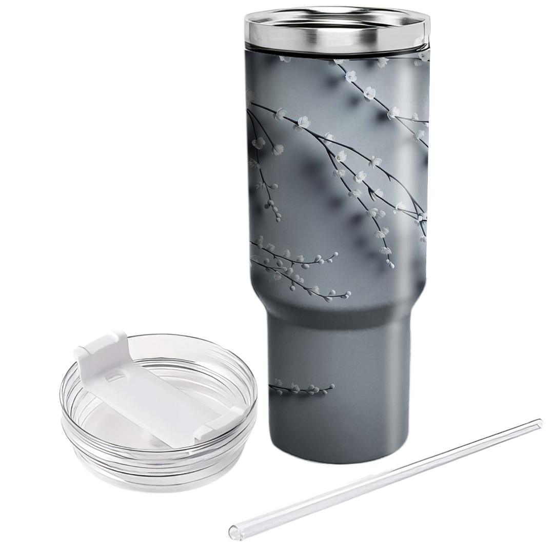 Silver Birch Blossom  Tumbler Cups