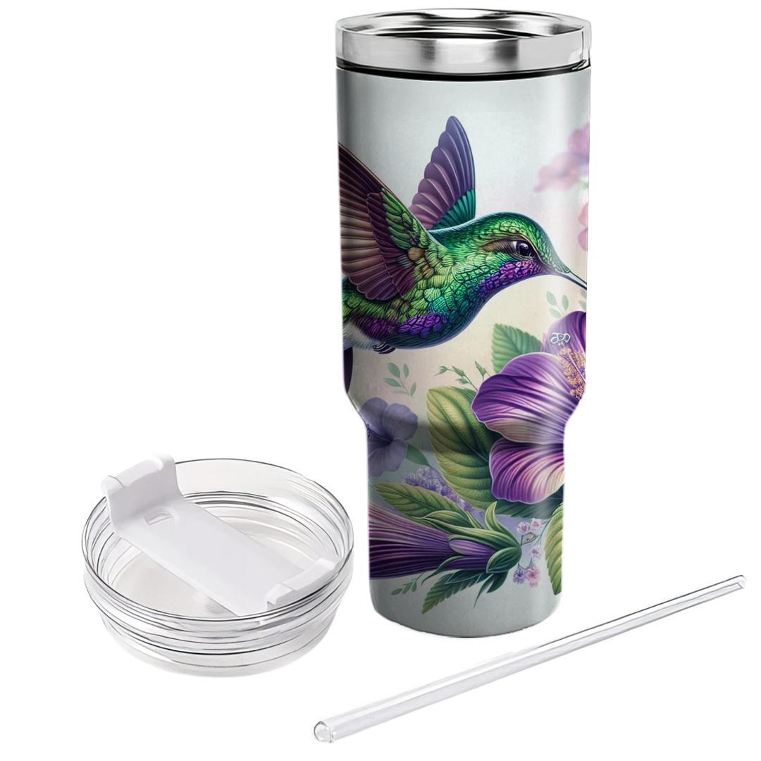 Elegant Hummingbird Flight  Tumblers With Lids