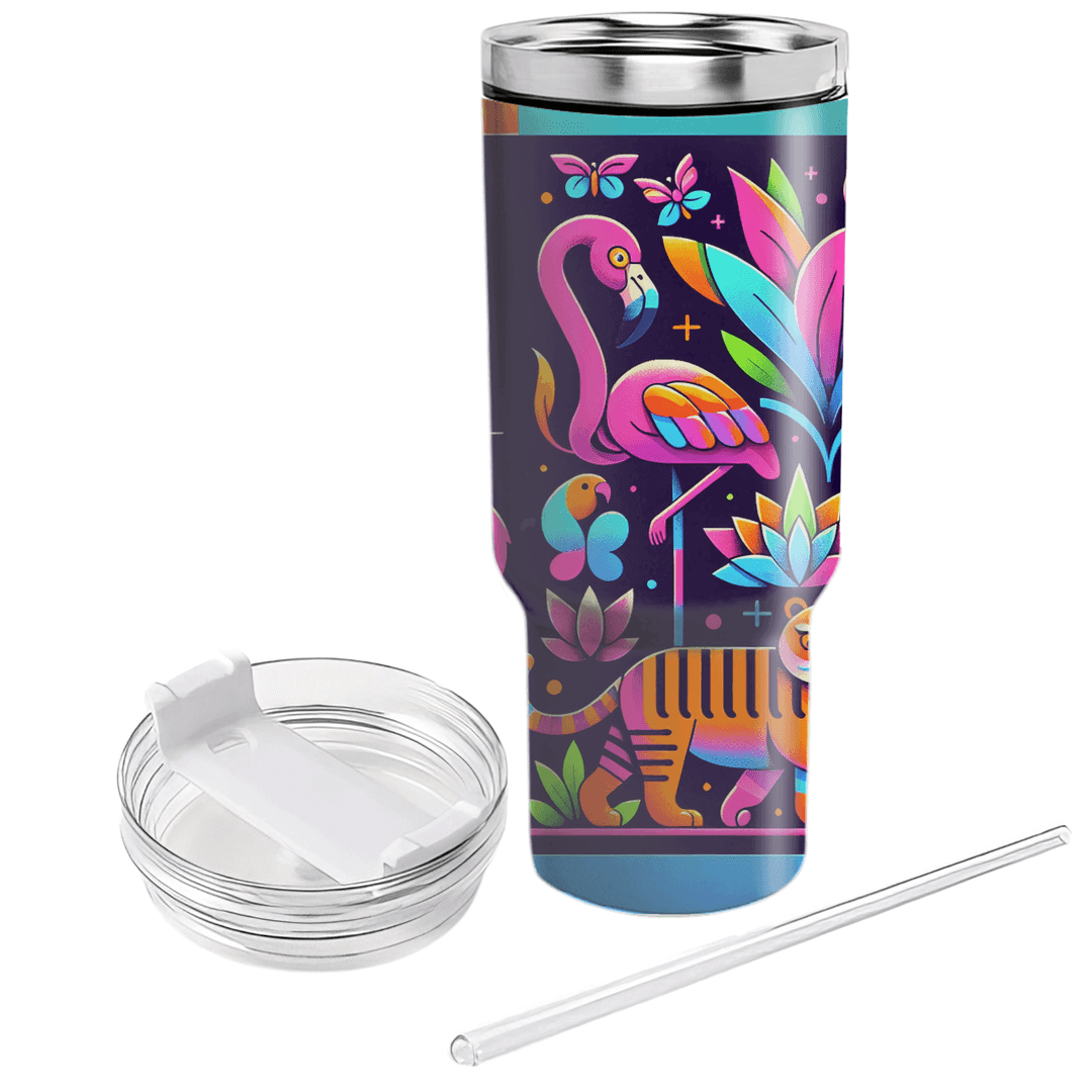Neon Animal Kingdom Travel Tumblers