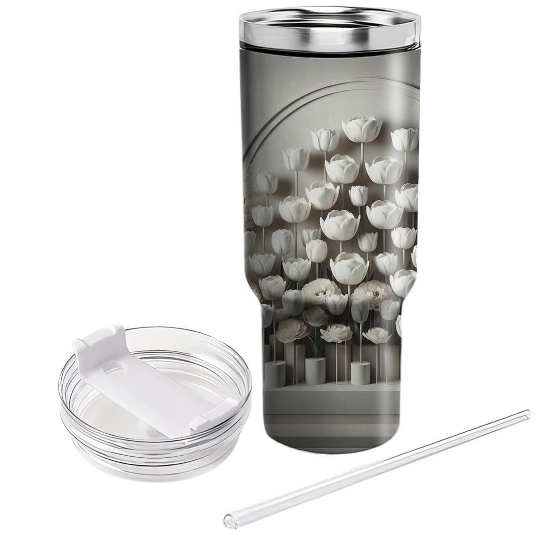 Ivory Tulip Grace  Tumbler Cups