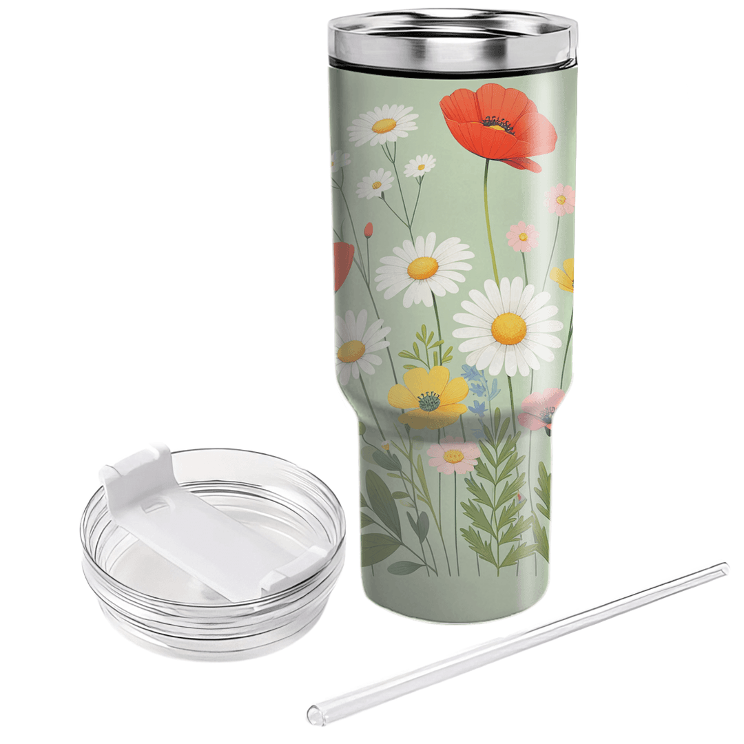 Charming Wildflower Patch  Unique Tumblers