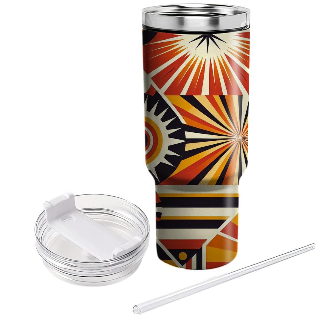 Retro Sunburst Design  Tumblers For Gifts