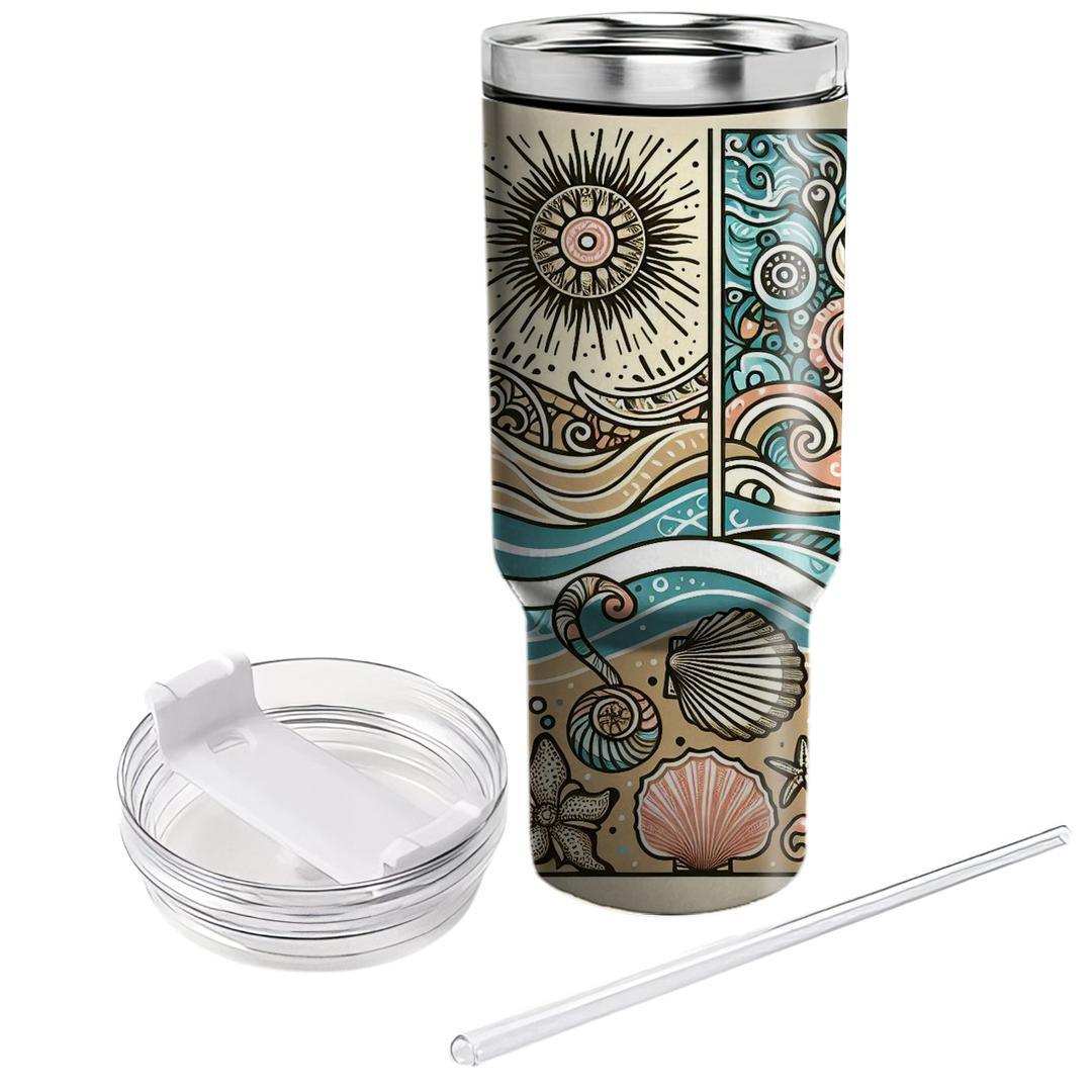 Beachy Boho  Custom Tumblers