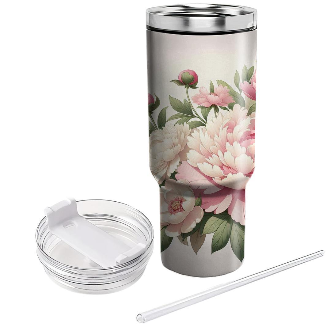 Blushing Peony Harmony  Insulated Tumblers