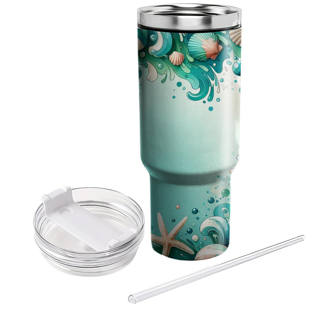 Summer Splash Watercolor  Travel Tumblers