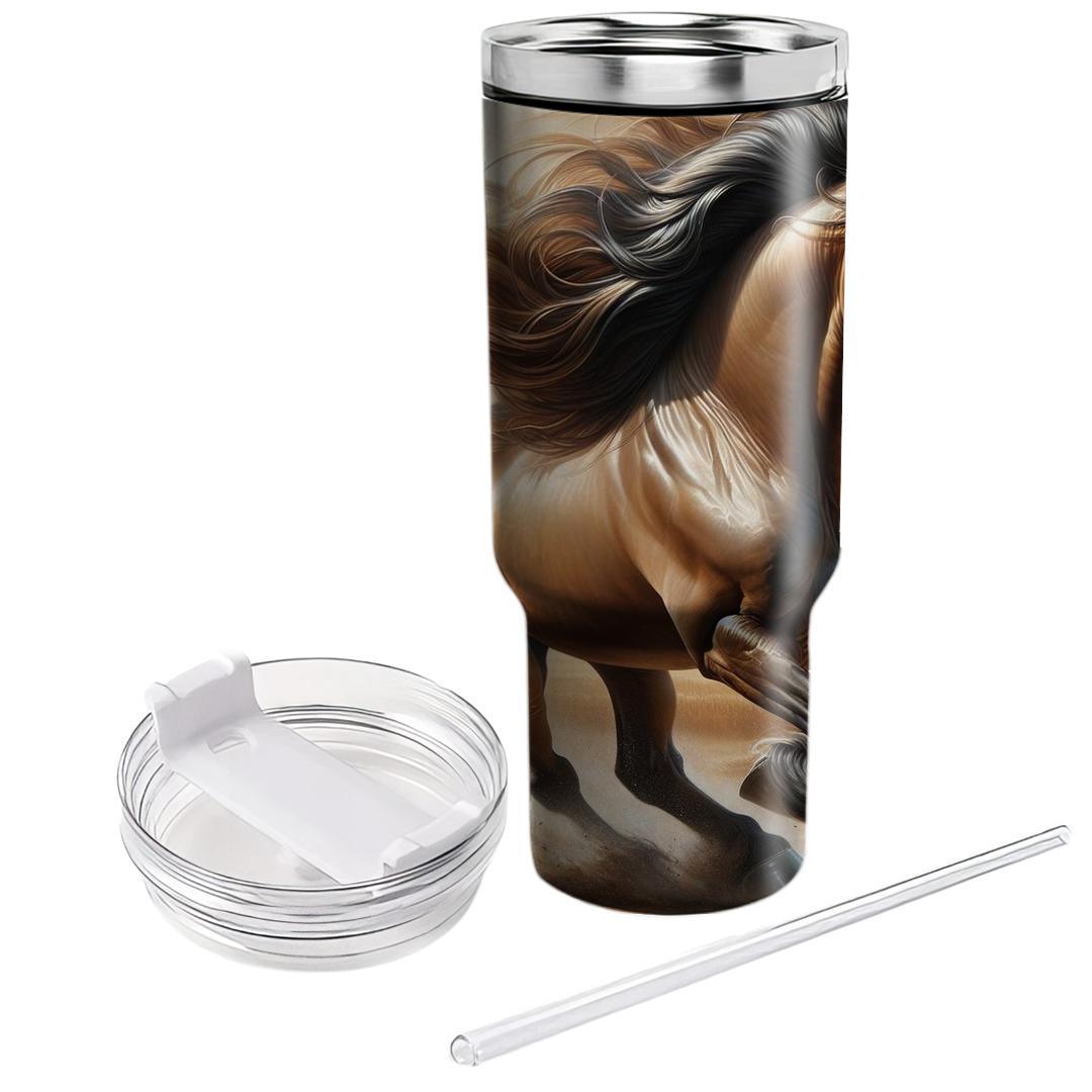 Noble Horse Gallop  Tumblers With Lids
